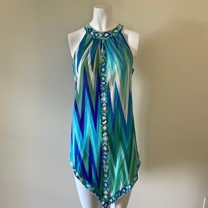 Emilio Pucci Formfit Rogers silk tunic size M